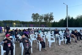 Кинопоказ под открытым небом (п.Изыкан)